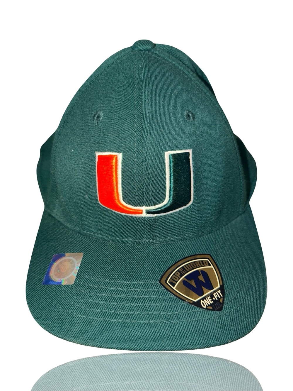 NCAA Green Miami Hurricanes Logo Baseball Cap